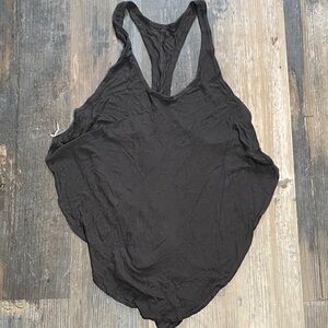 Super soft Black Women's high low Tank Top